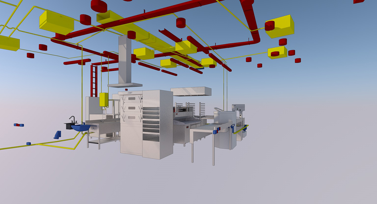 Progetto BIM di un Franchising globale di Ristoranti: TONDA